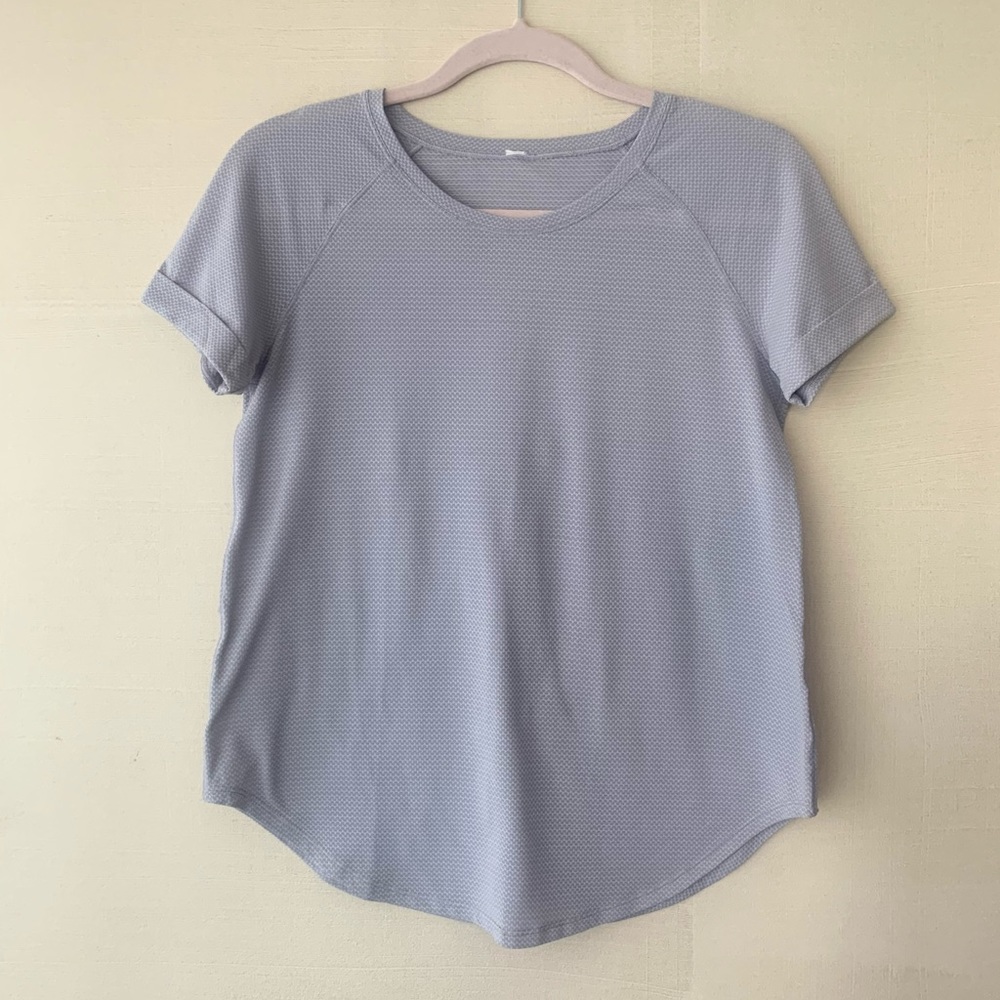 Lululemon Roll Sleeve Back Slit Top